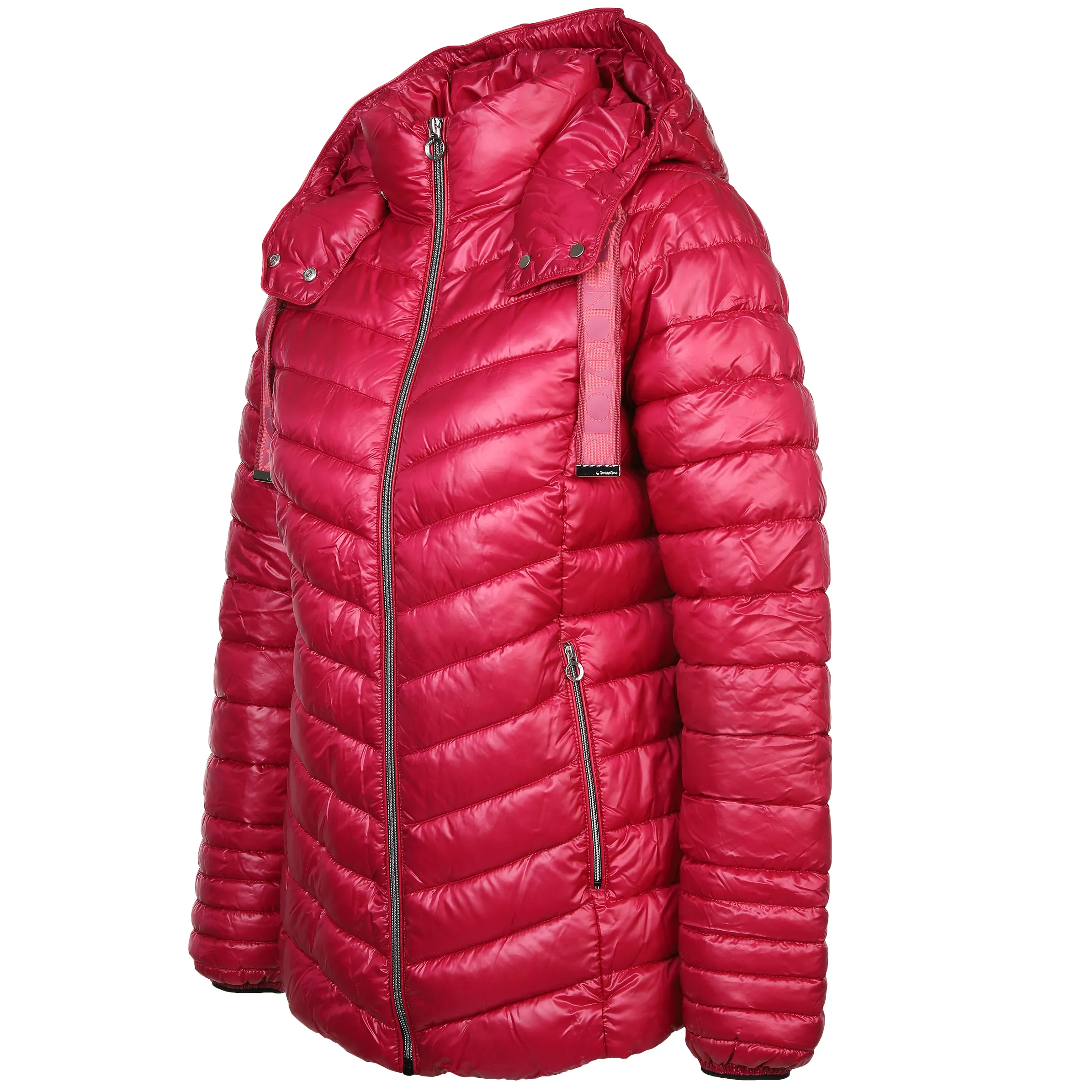 Damen Steppjacke mit abnehmbarer kapuze