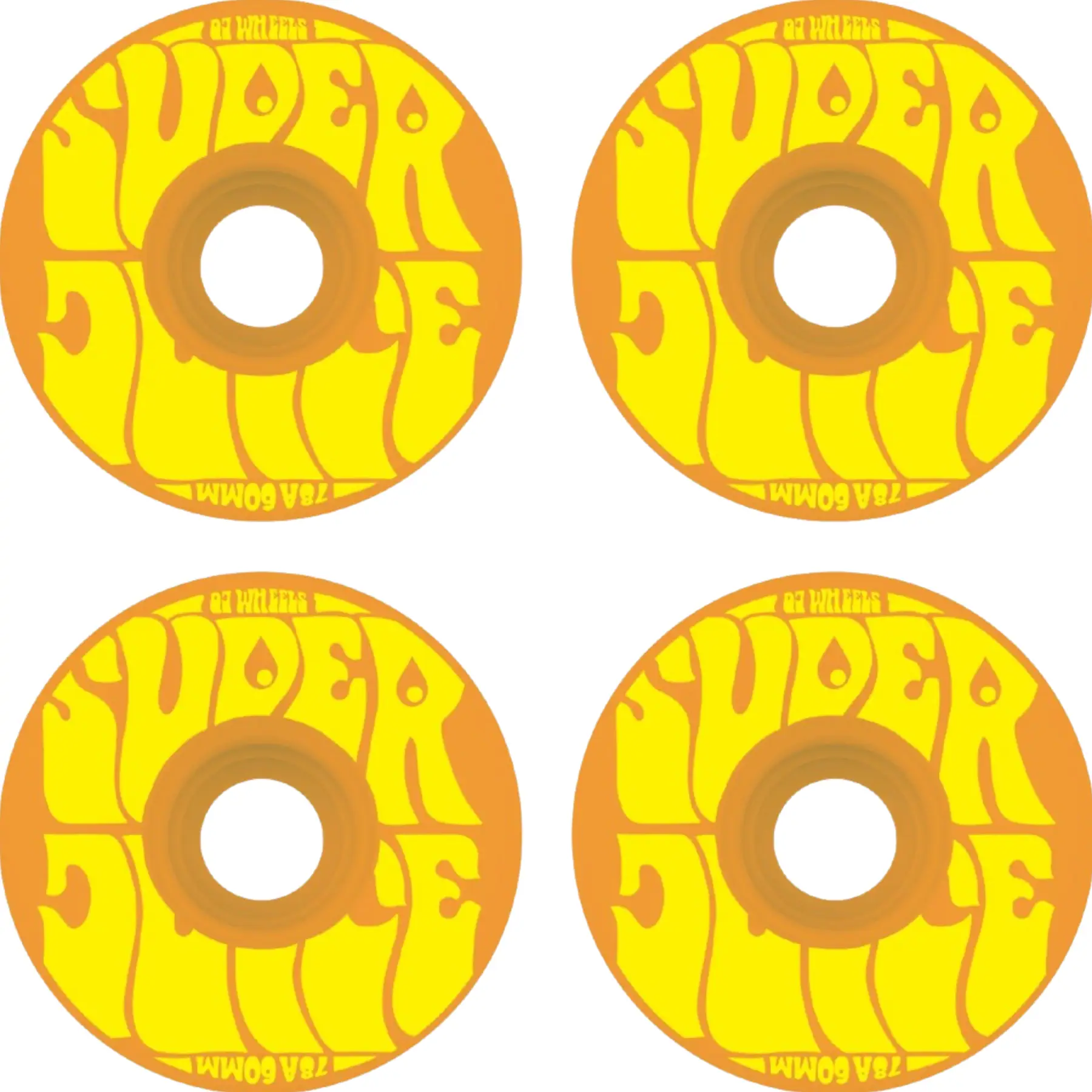 OJ's Super Juice 78A Skateboard Hjul 4-Pak - Skateboards