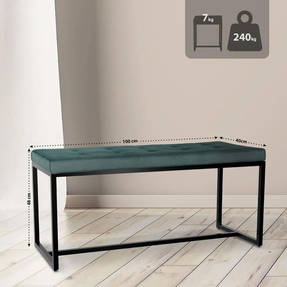 CLP 2-zits Bankje Barci 100 cm - groen