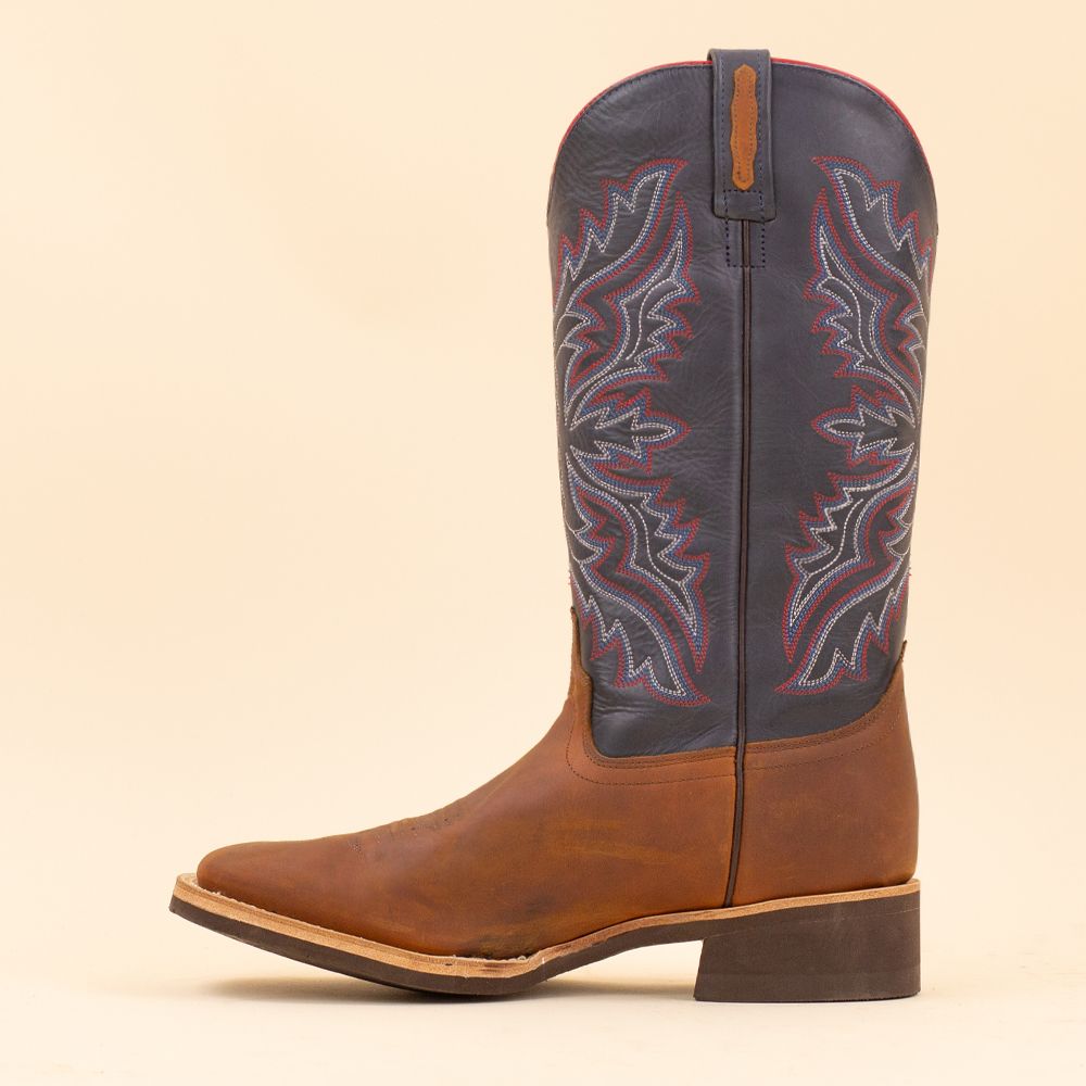 Old West BSM1921 cowboylaarzen blauw