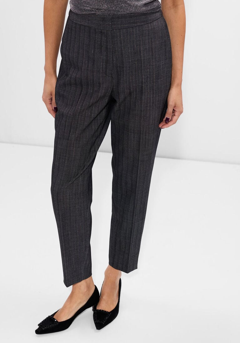 donkergrijze luisa cerano pantalon 628852/3790