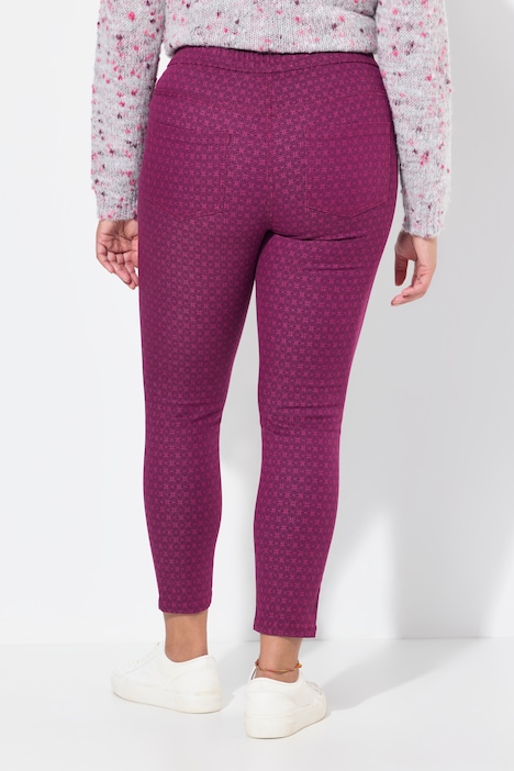 Jeggings, Slim Fit, Minimal-Print, Gesäßtaschen
