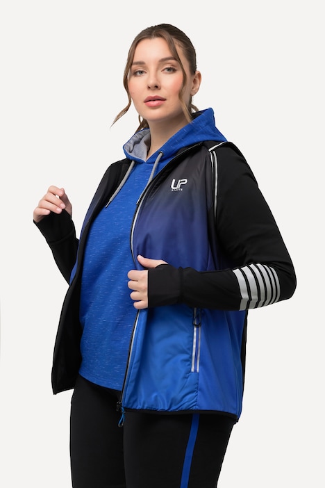2-in-1-Funktionsjacke, Ärmel abnehmbar, Weste, Reflektor