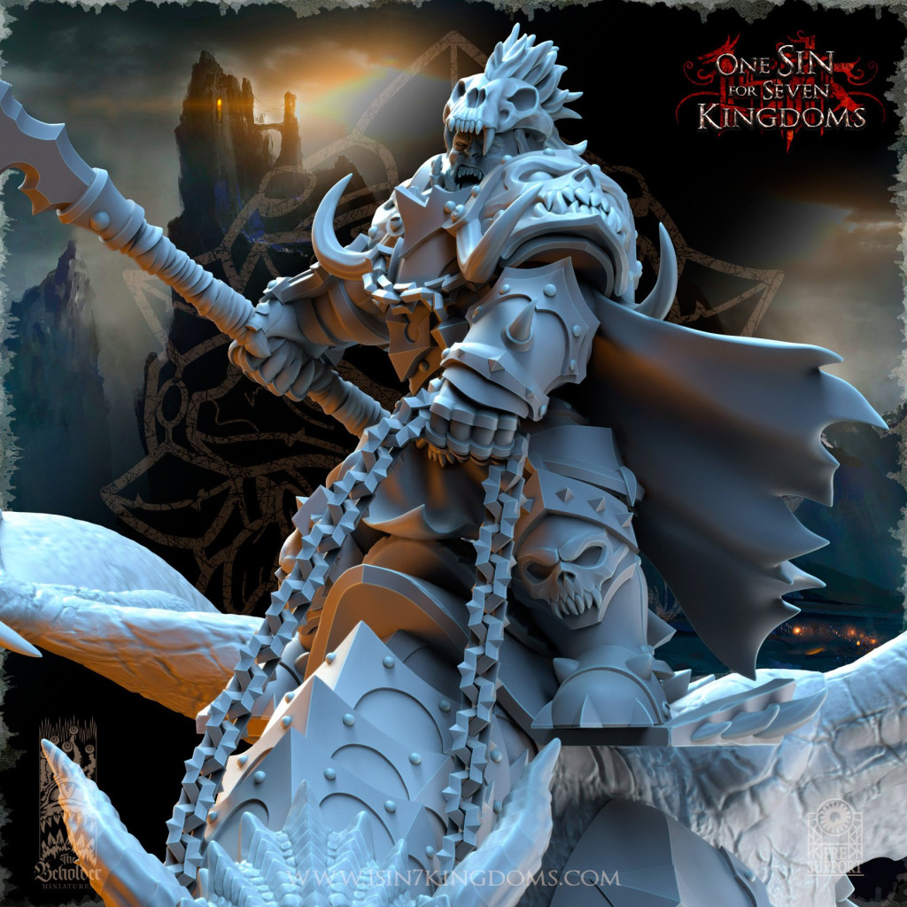 The Beholder Miniatures - Orcs - Commandant sur Dragon