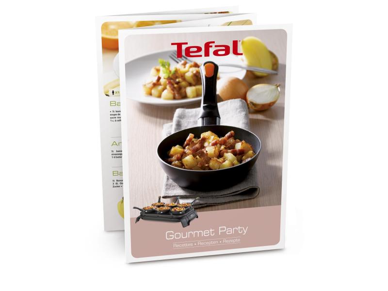 Tefal Wok 2in1 Crêpe für 6 Personen 2-in-1-Herd mit 6 Crèpe-Platten und 6 Wok-Pfännchen