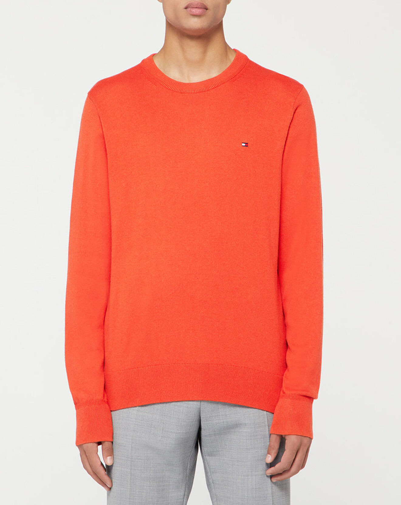 Tommy Hilfiger Pull en Cachemire mélangé Pima orange