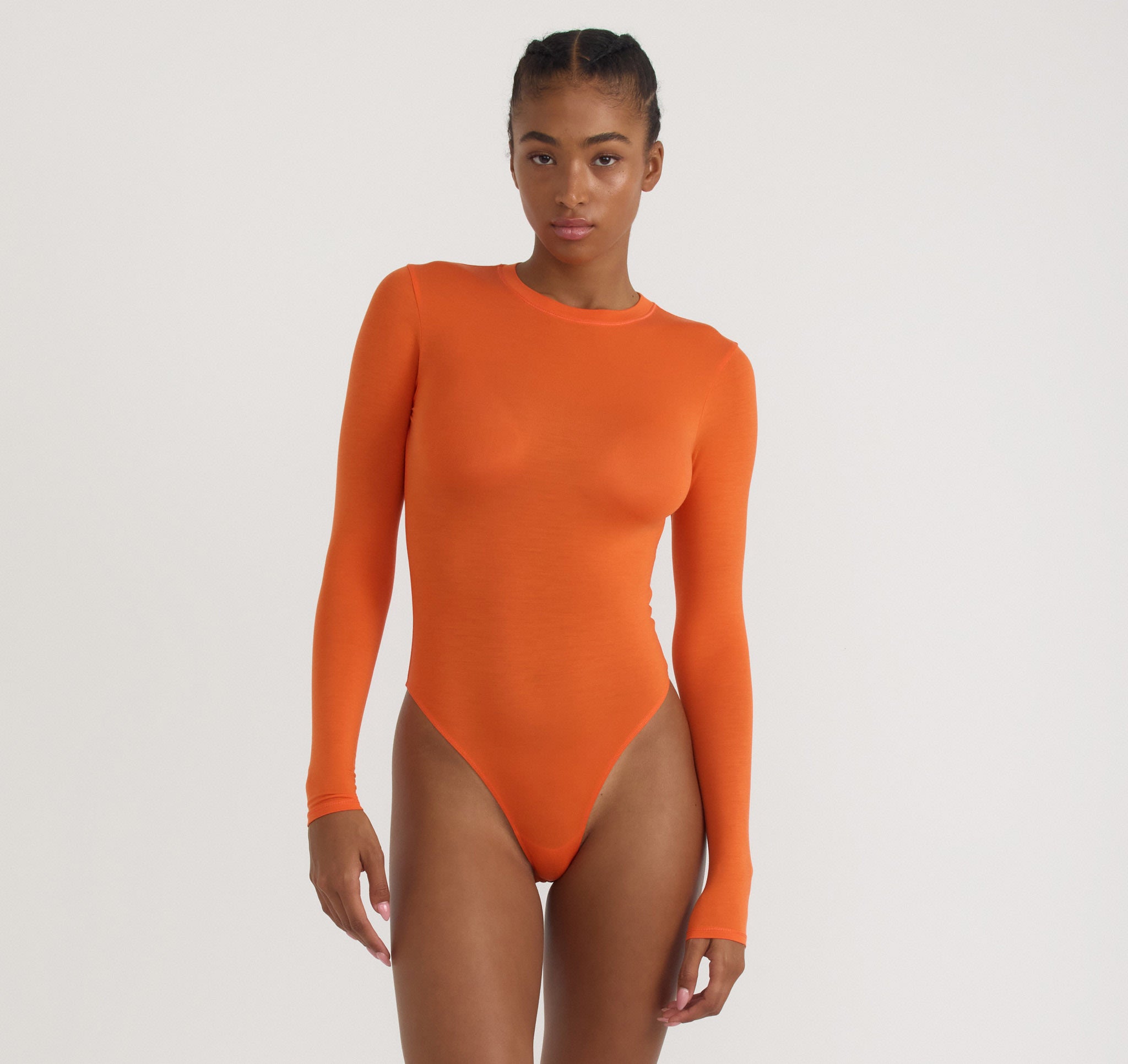 TENCEL™ LYOCELL<br>Soft Touch Veil Open Back Bodysuit