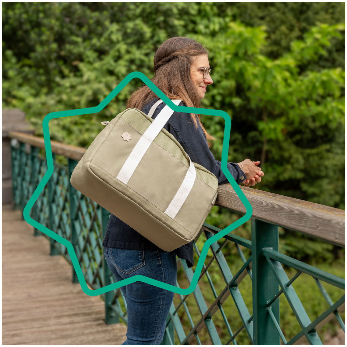 badabullebadabulle   Wickeltasche  Bowling olive