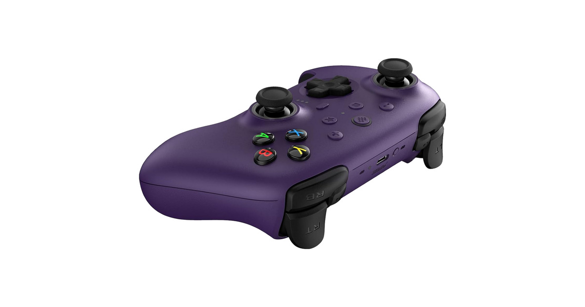 8BitDoUltimate 2 Wireless Controller  (Donkerpaars, 2.4 GHz / Bluetooth, USB, Pc)