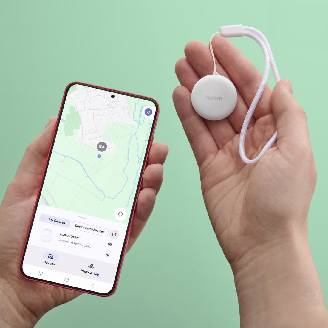 Hama - Bluetooth Schlüsselfinder Keyfinder Smart Tracker Tag für Android 
