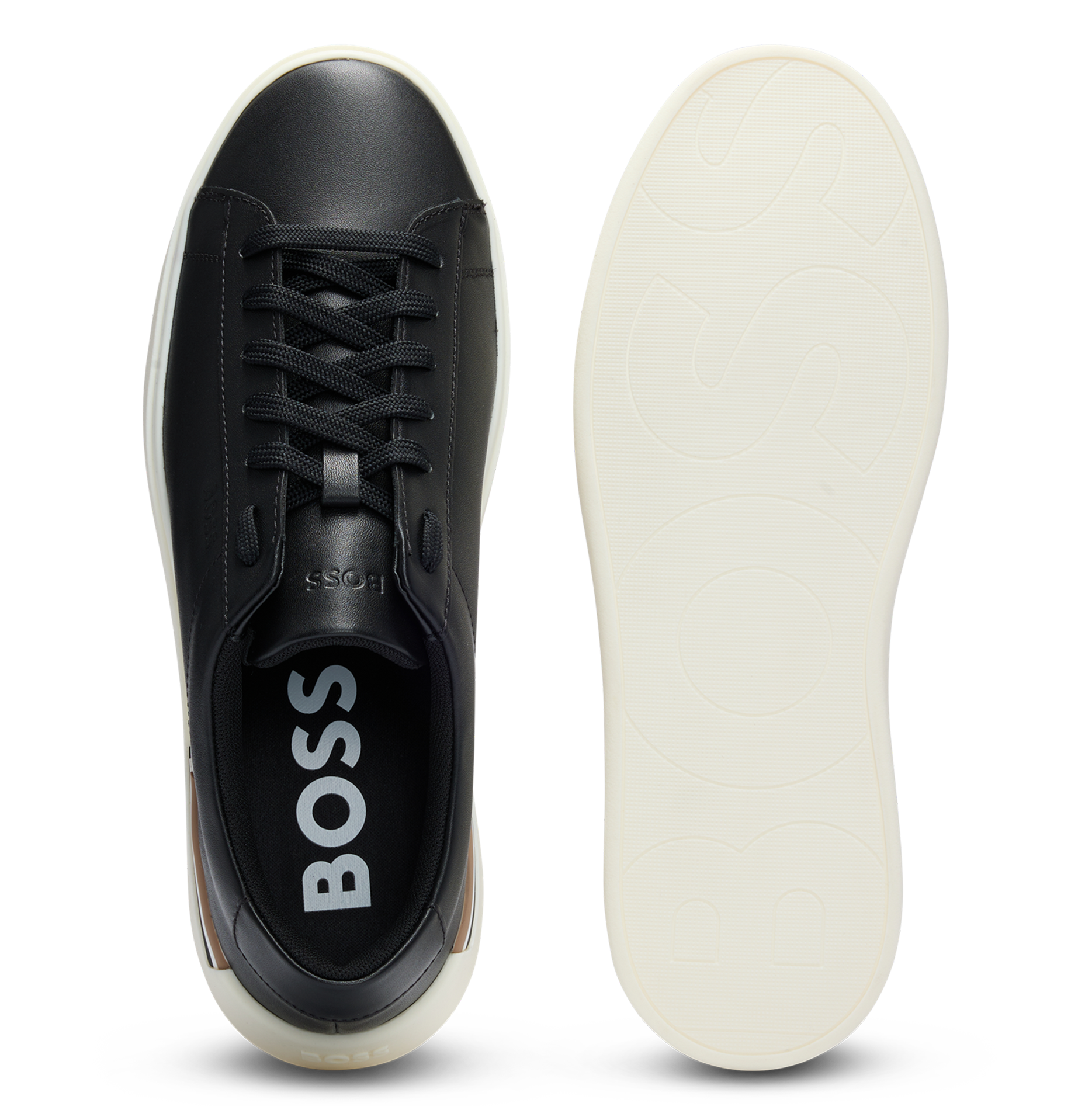 Baskets basses en cuir | Noir