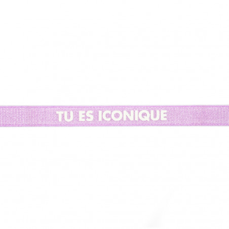 Jolimoi Bracelet parme Tu es iconique