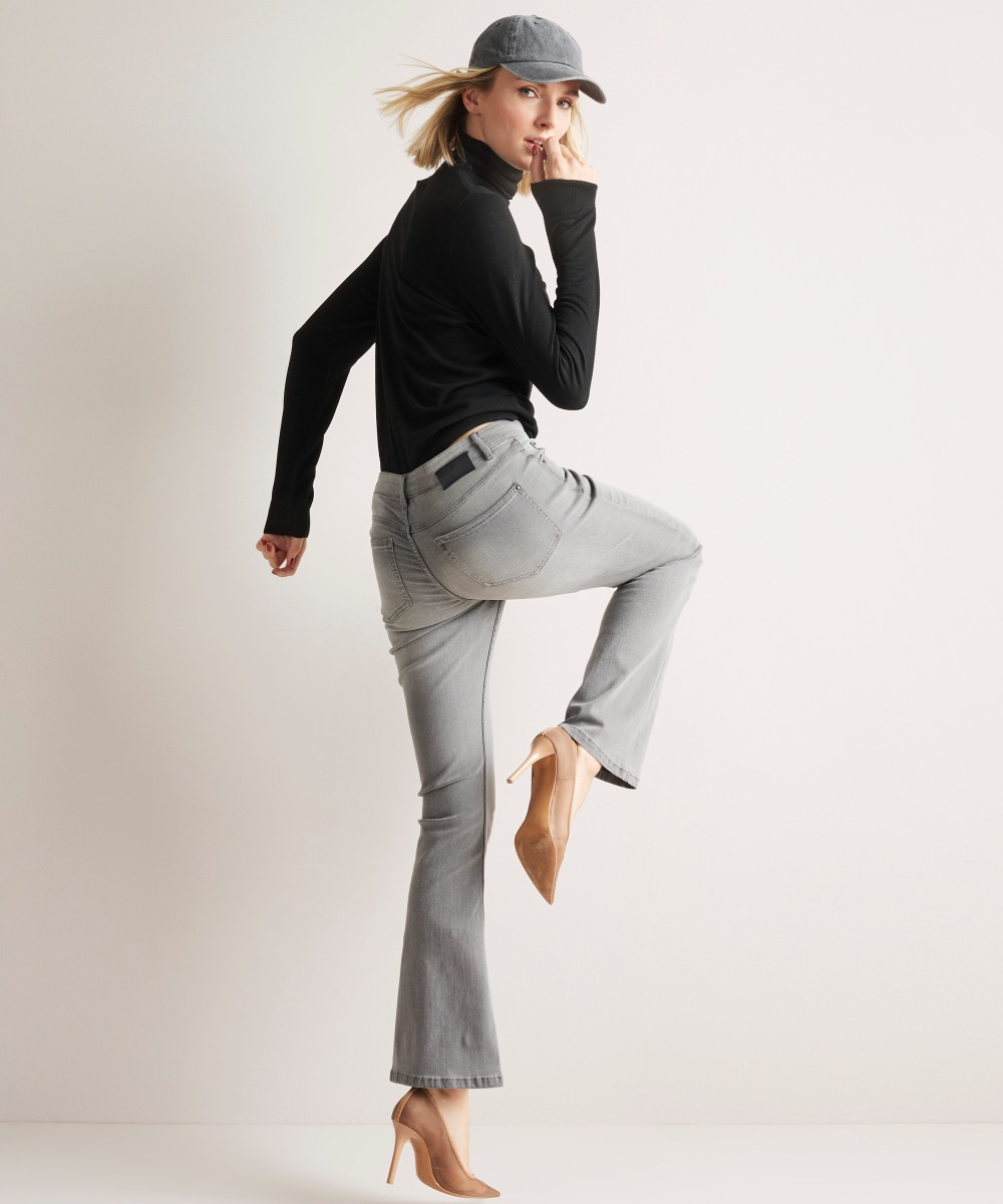 flared fit stretch jeans - noa