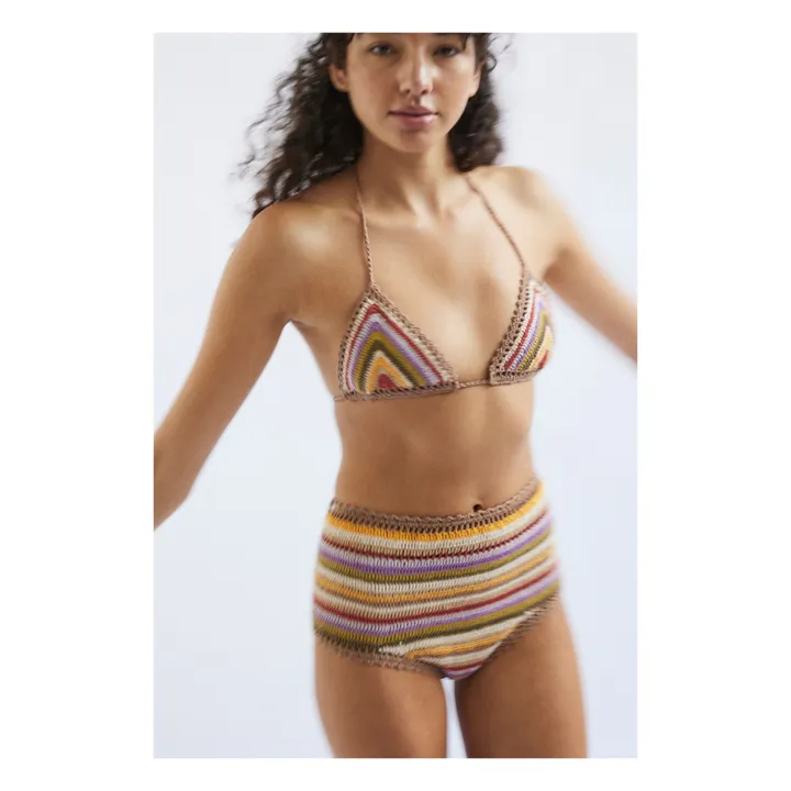 She Made Me Haut de Maillot Rahi Crochet | Taupe