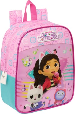 Gabby's Dollhouse Mini Ryggsekk 6L Party, Lyserosa