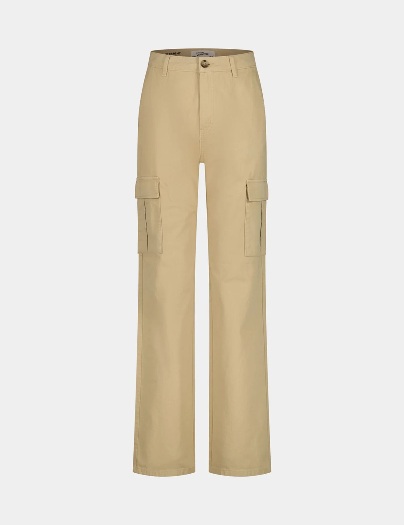 Pantalon cargo straight beige