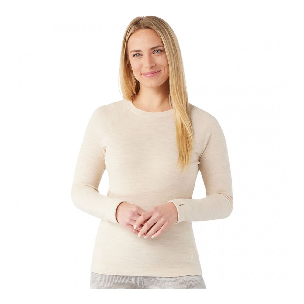 Smartwool CLASSIC THERMAL MERINO CREW - Sous-couche Femme almond heather