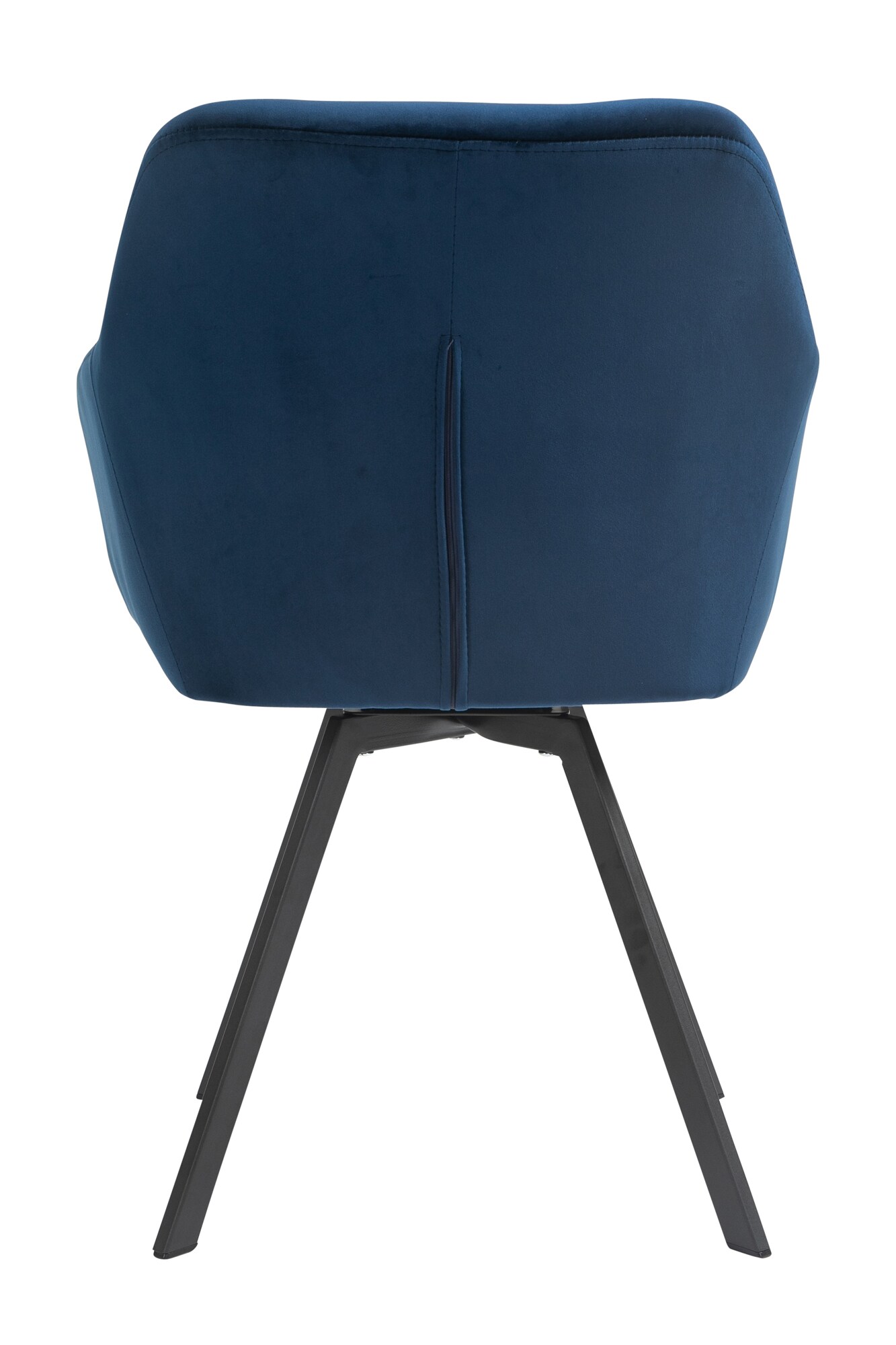 Armlehnstuhl Drehfunktion blau Esszimmerstuhl Polsterstuhl Wohnzimmer Stuhl