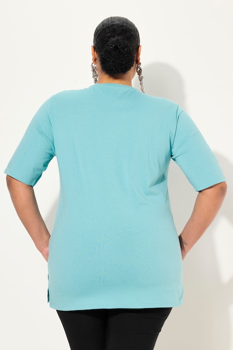 T-Shirt, Rundhalsausschnitt, Relaxed, Halbarm
