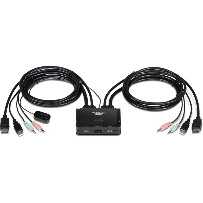 Trendnet TK-220DPI commutateur écran, clavier et souris Noir