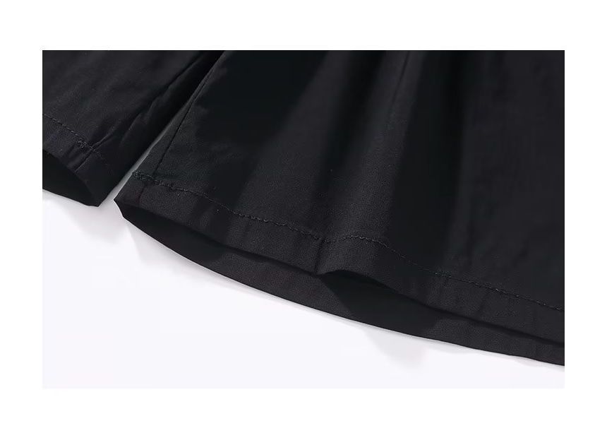 Dukakis - Effen shorts met trekkoordtaille