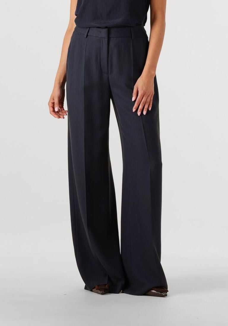 donkerblauwe luisa cerano wijde broek 628818/3756