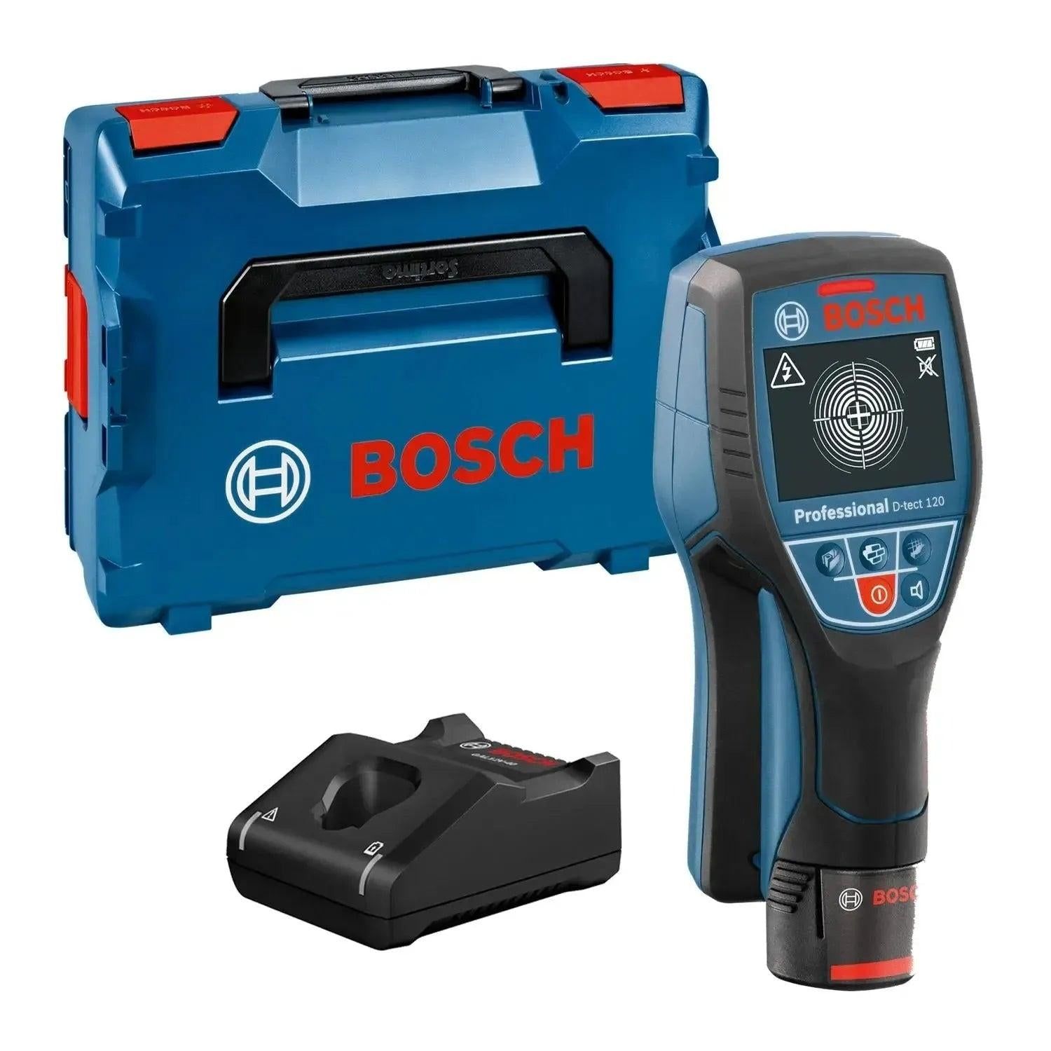Bosch Professional D-TECT 120 Accu muurscanner 120mm 12V 2.0Ah in L-Boxx - 0601081301