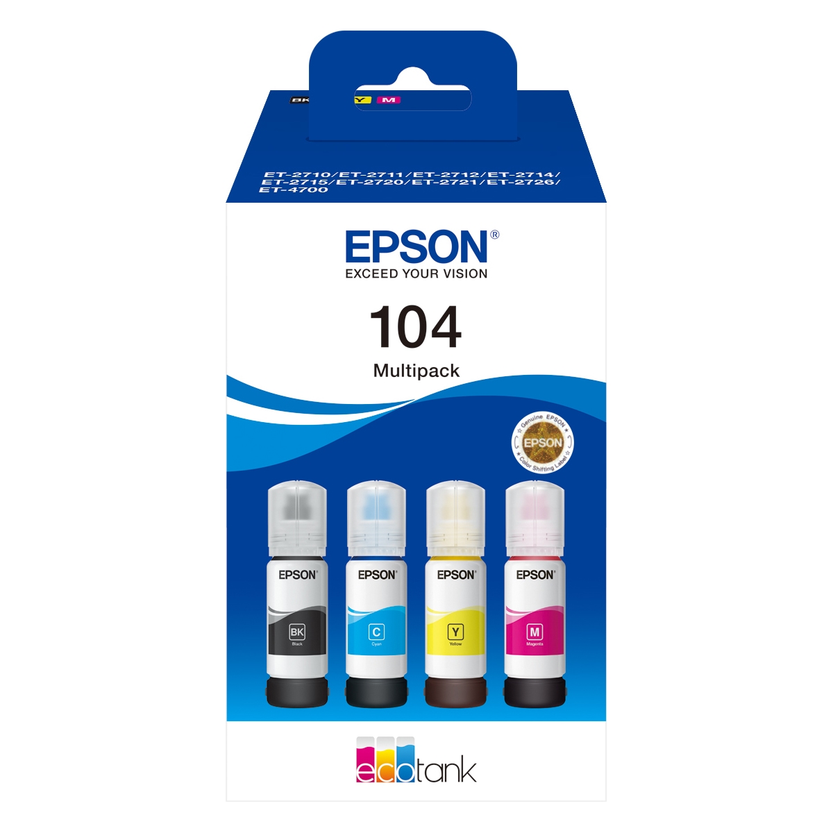 Epson 104 4-farges blekkpatroner value pack