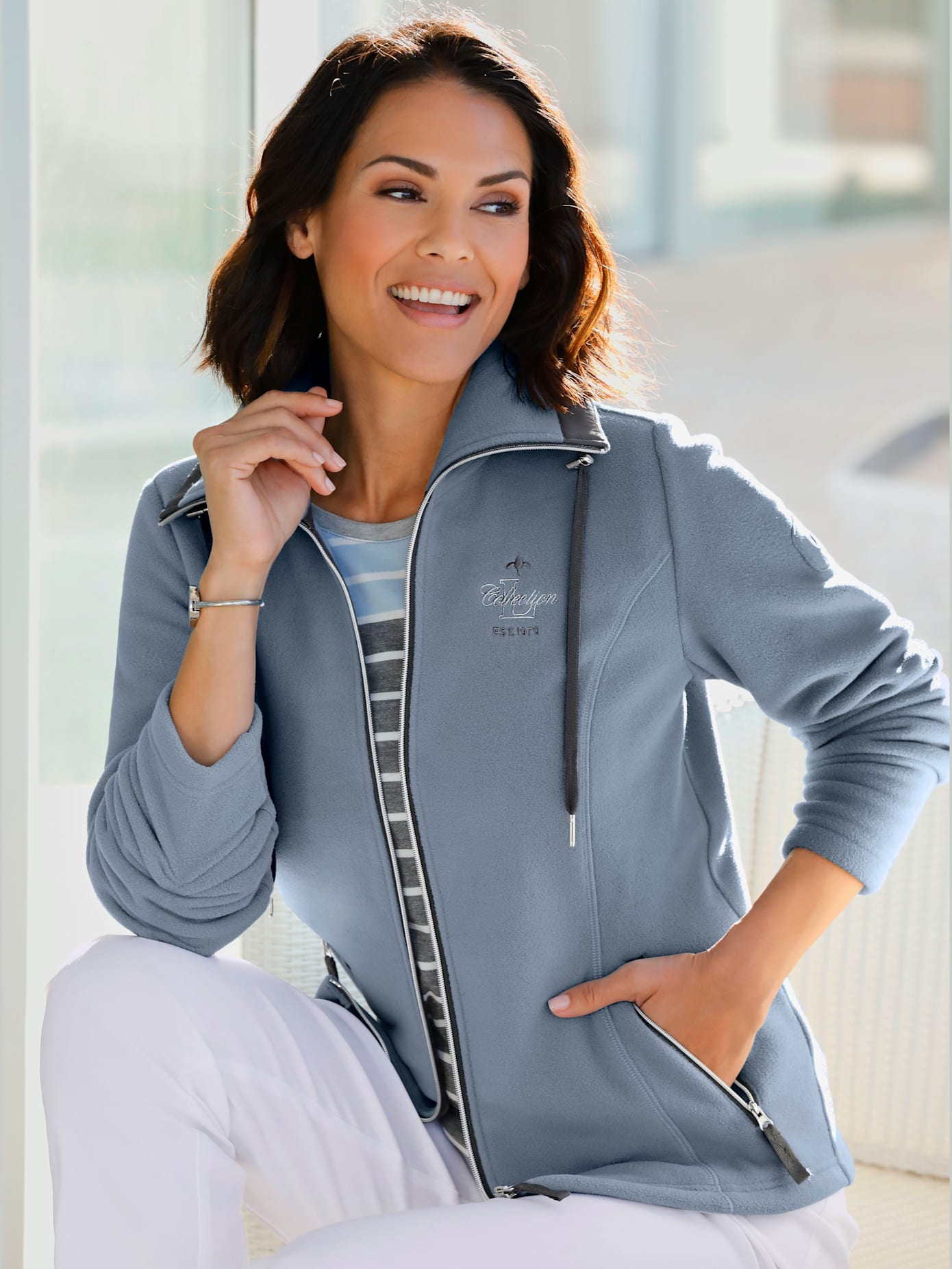 Veste polaire traitement contre les bouloches