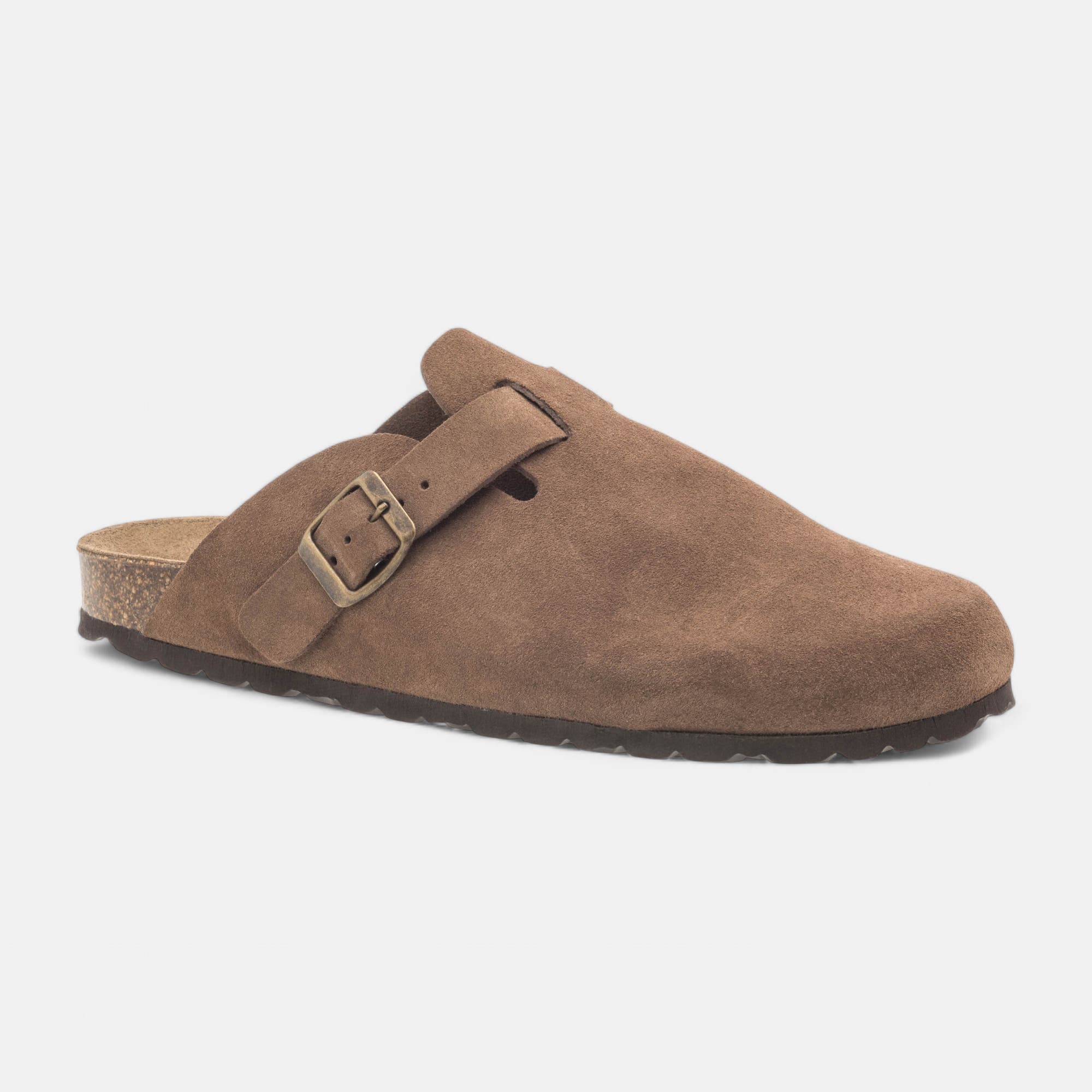 Sabots Homme en cuir marron
