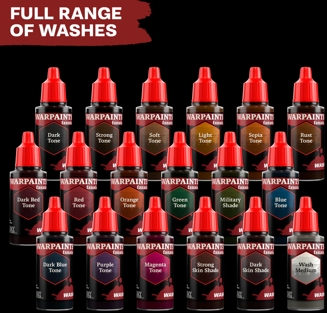 The Army Painter  Warpaints Fanatic Wash, Dark Tone (18 ml)    Die Geheimwaffe für tiefe Effekte und lebendige Details