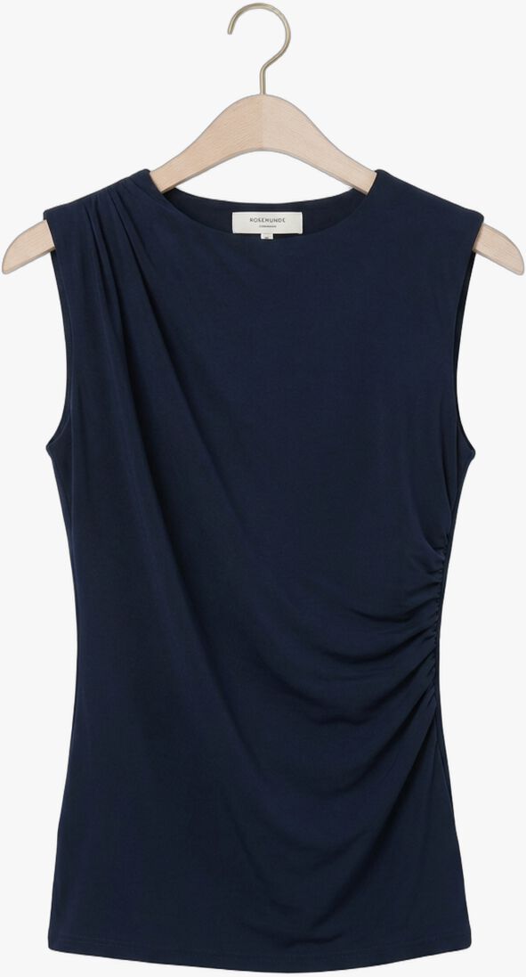 donkerblauwe rosemunde top billie sl drape top