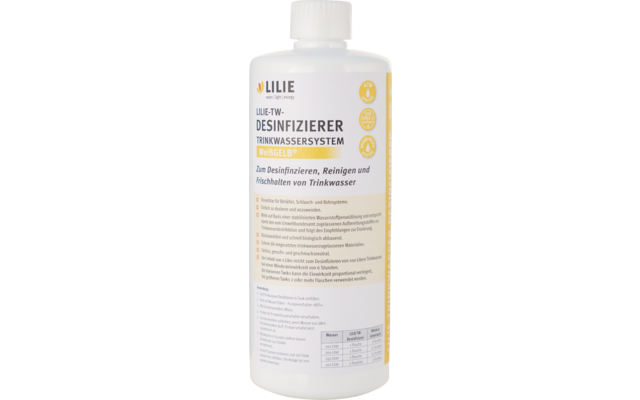 Lilie TW-Desinfizierer Trinkwasserdesinfizierer 1-Liter-Reichweite für 100 Liter