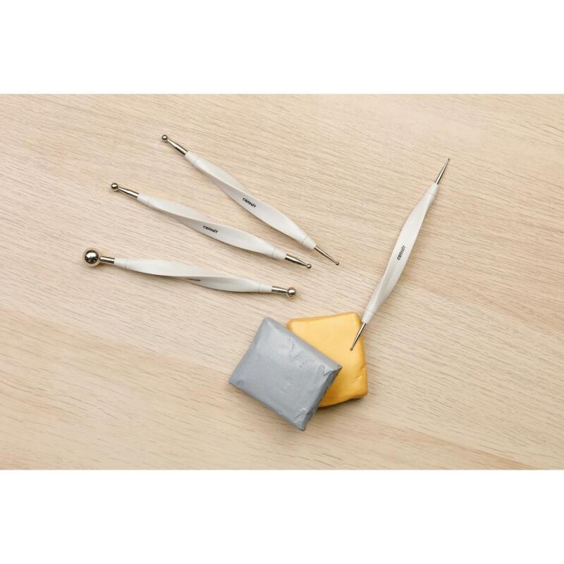 Cernit outil avec boules métal 13mm/8mm - Acier