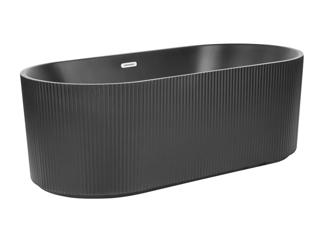 Baignoire îlot noire 169 x 80 cm GOCTA