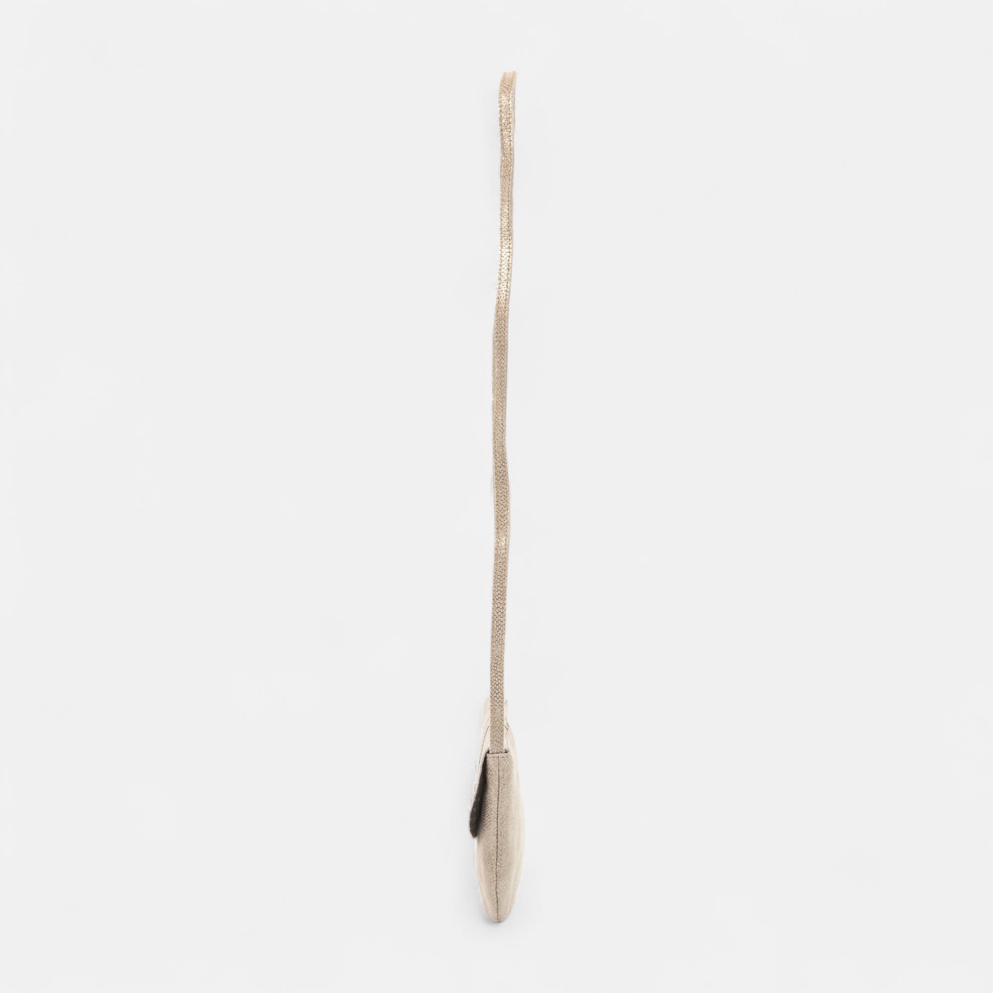 Sac bandoulière en cuir beige