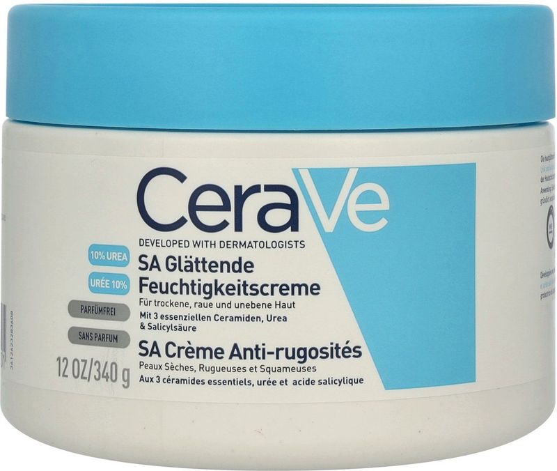 Cerave - SA Anti-Roughness Cream - Gezichtscrub - 340ml - Hydraterende Formule