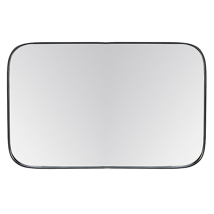 Miroir mural design noir P.4 x L. 100 x l. 70 cm