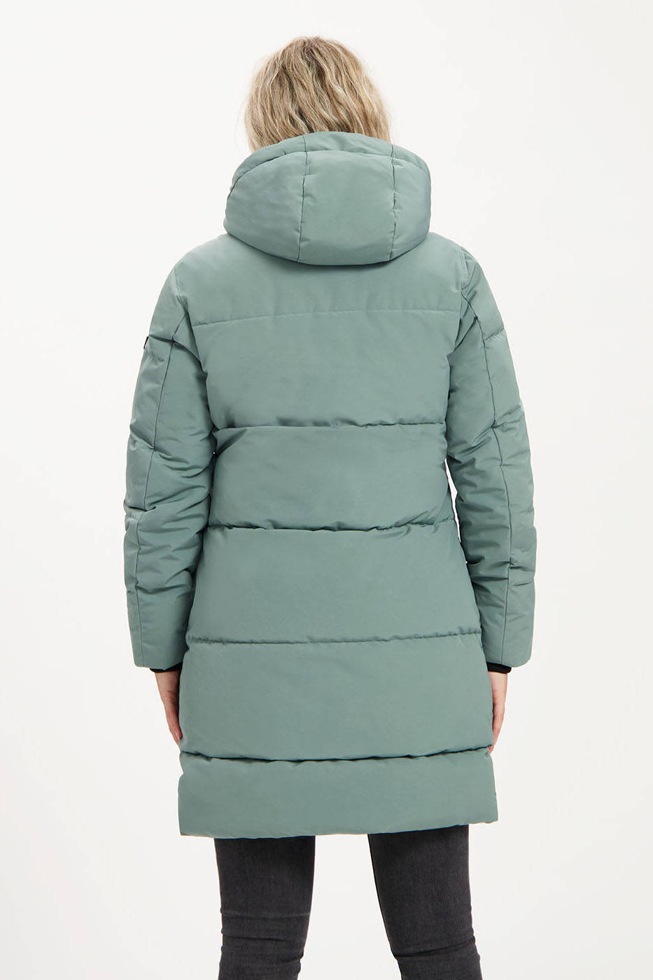Kjelvik gewatteerde jas Isra blauw