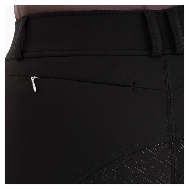 Paardrijbroek BR Jude Soft Shell Full Grip Zwart