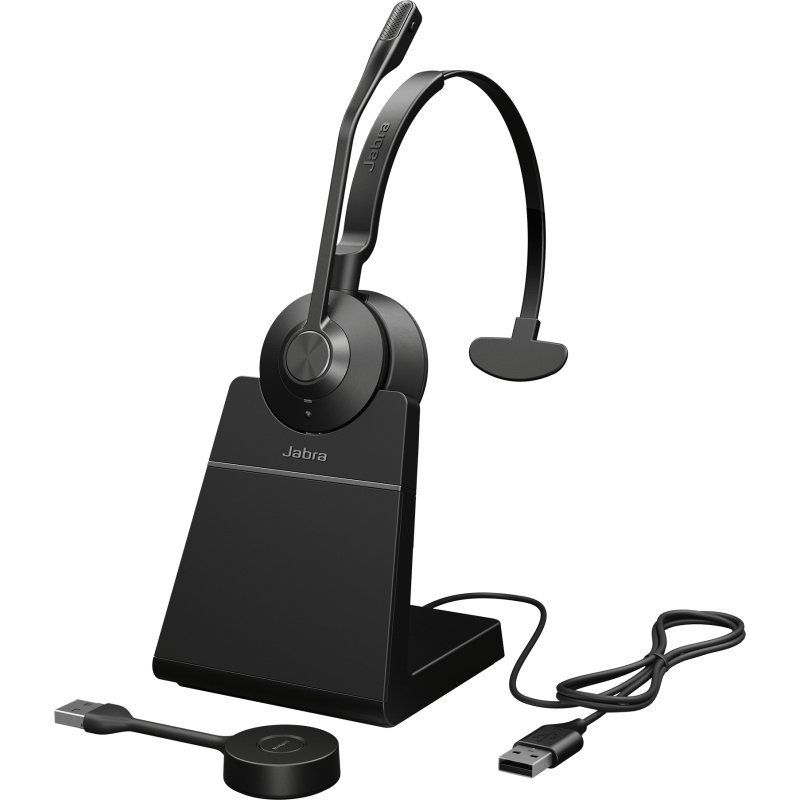 Jabra Engage 55 SE Casque Sans fil Arceau Bureau/Centre d'appels Noir