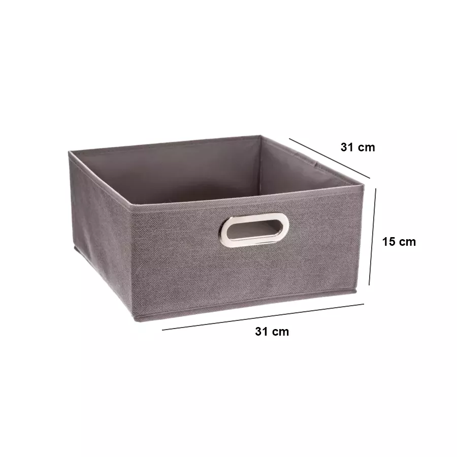 Panier de rangement (31 x 15 cm) Helena Gris clair