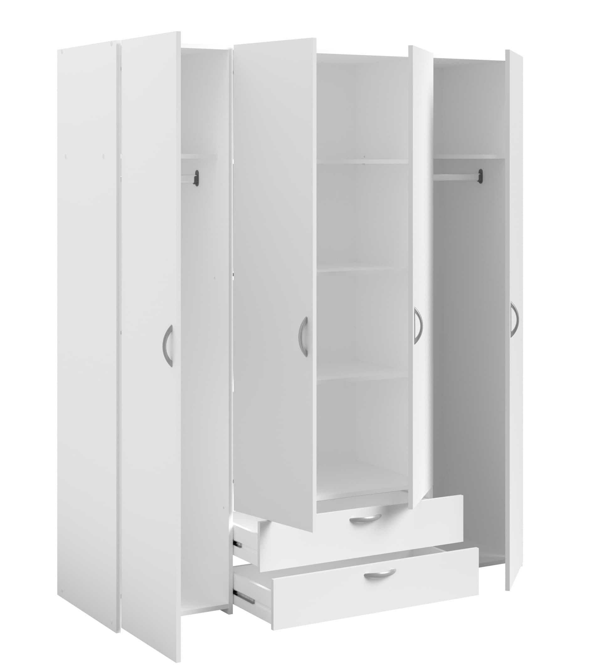 Parisot Kinder-Drehtürenschrank DAILY 1 weiß