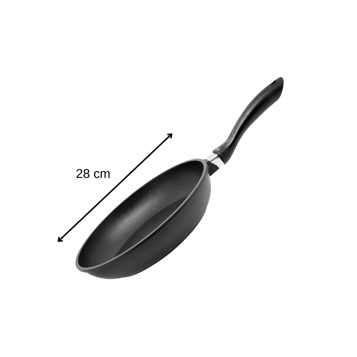 Lot de 2 poêles à frire en fonte d'aluminium 28 cm et 32 cm Alucast El
