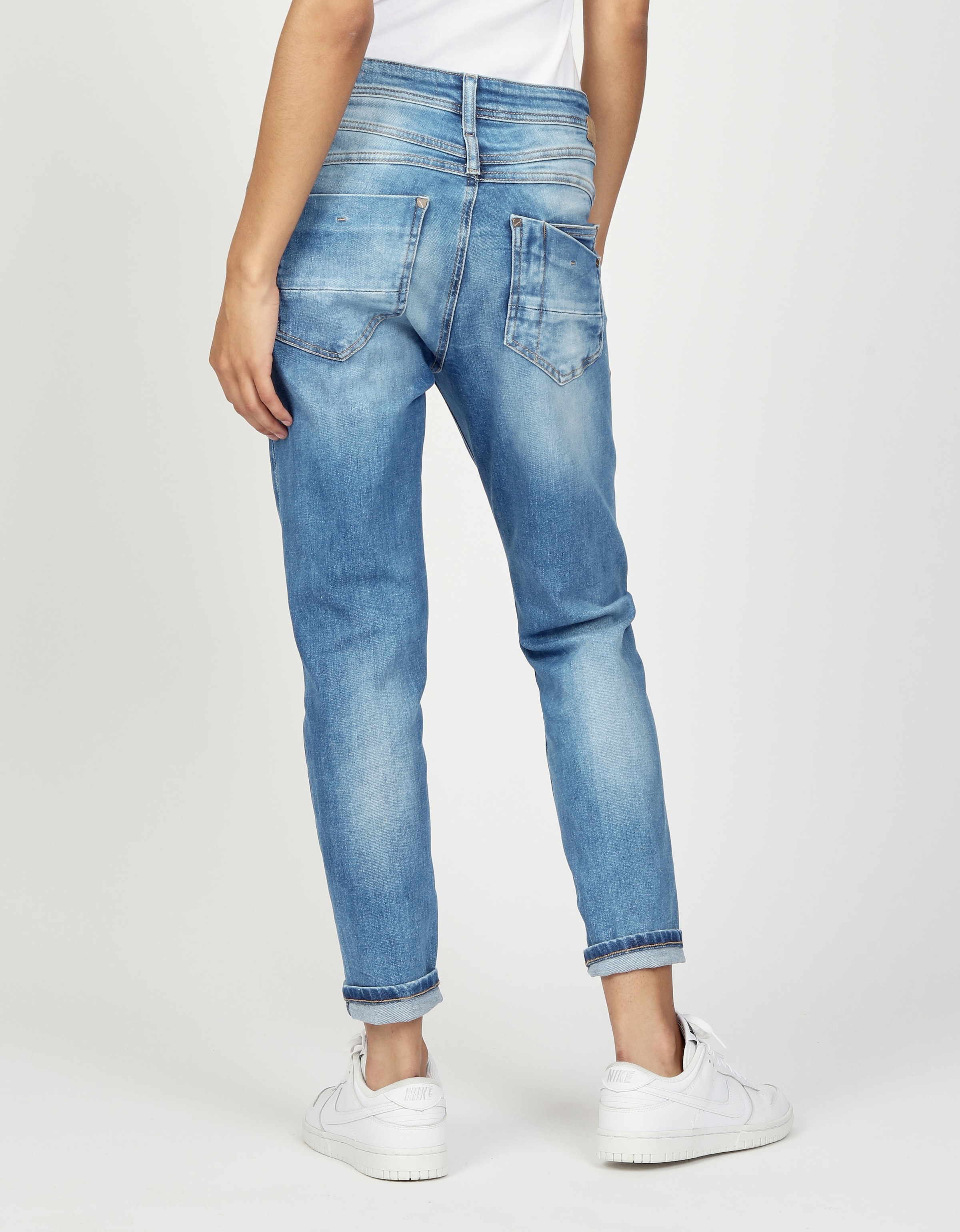 GANG Relax-fit-Jeans »94AMELIE CROPPED« aus robustem Gabardine Stretch