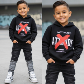 Motivated X Attitude Hoodie - zwart