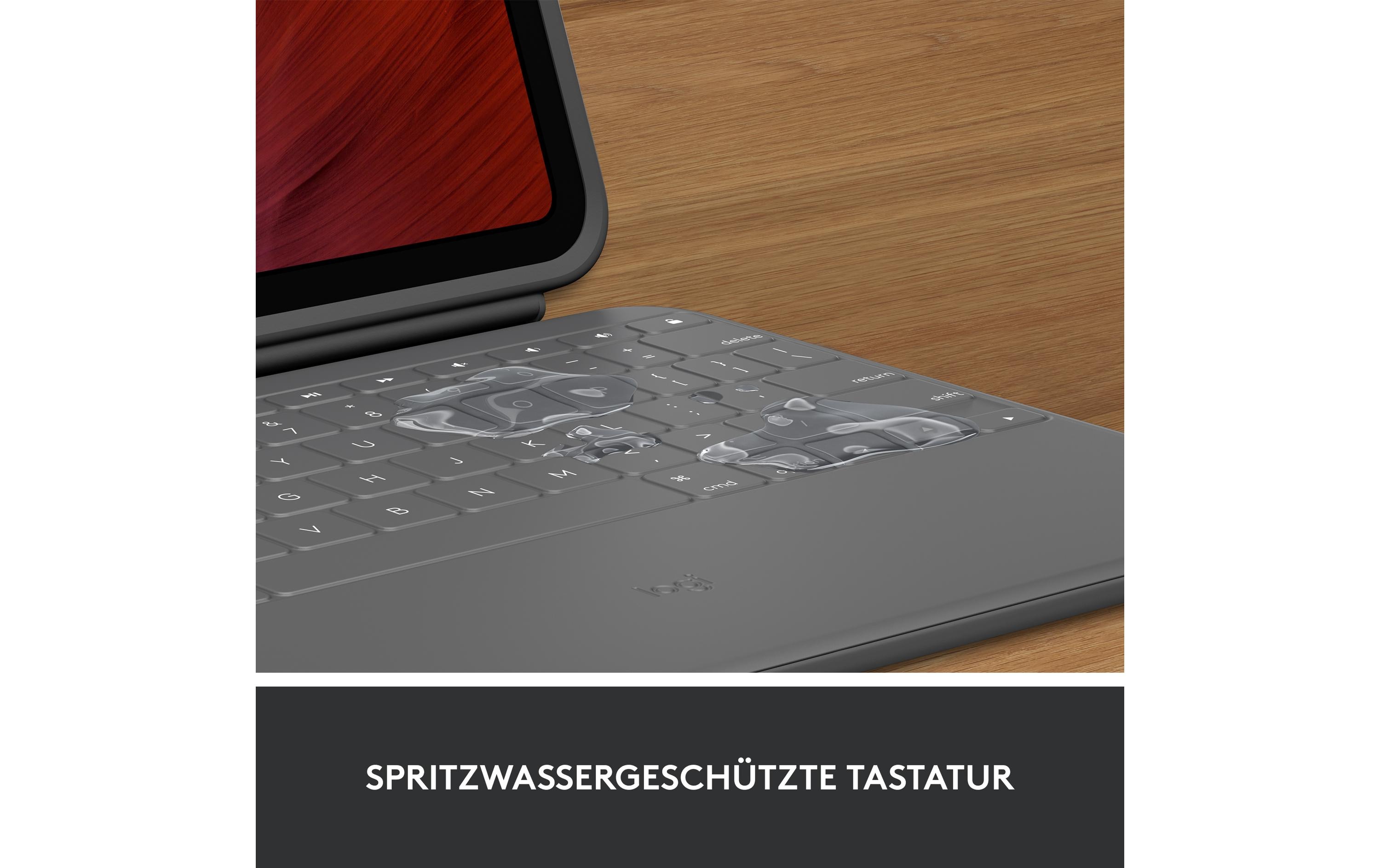 Tablet Tastatur Cover Rugged Folio iPad (10. Gen, A16/2025)<br>Schutzhülle mit integrierter Tastatur für Apple iPad 10.9