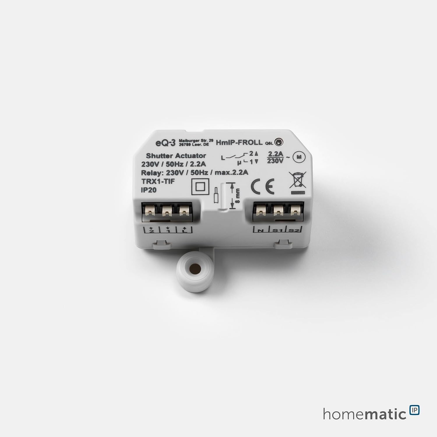 Homematic IP Smart Home Rollladenaktor – Unterputz, Packung mit 5, Digitale Steuerung für 5 Rollläden per App, Alexa &  Assistant, elektrische Rolladen smart nachrüsten, 151347A0
