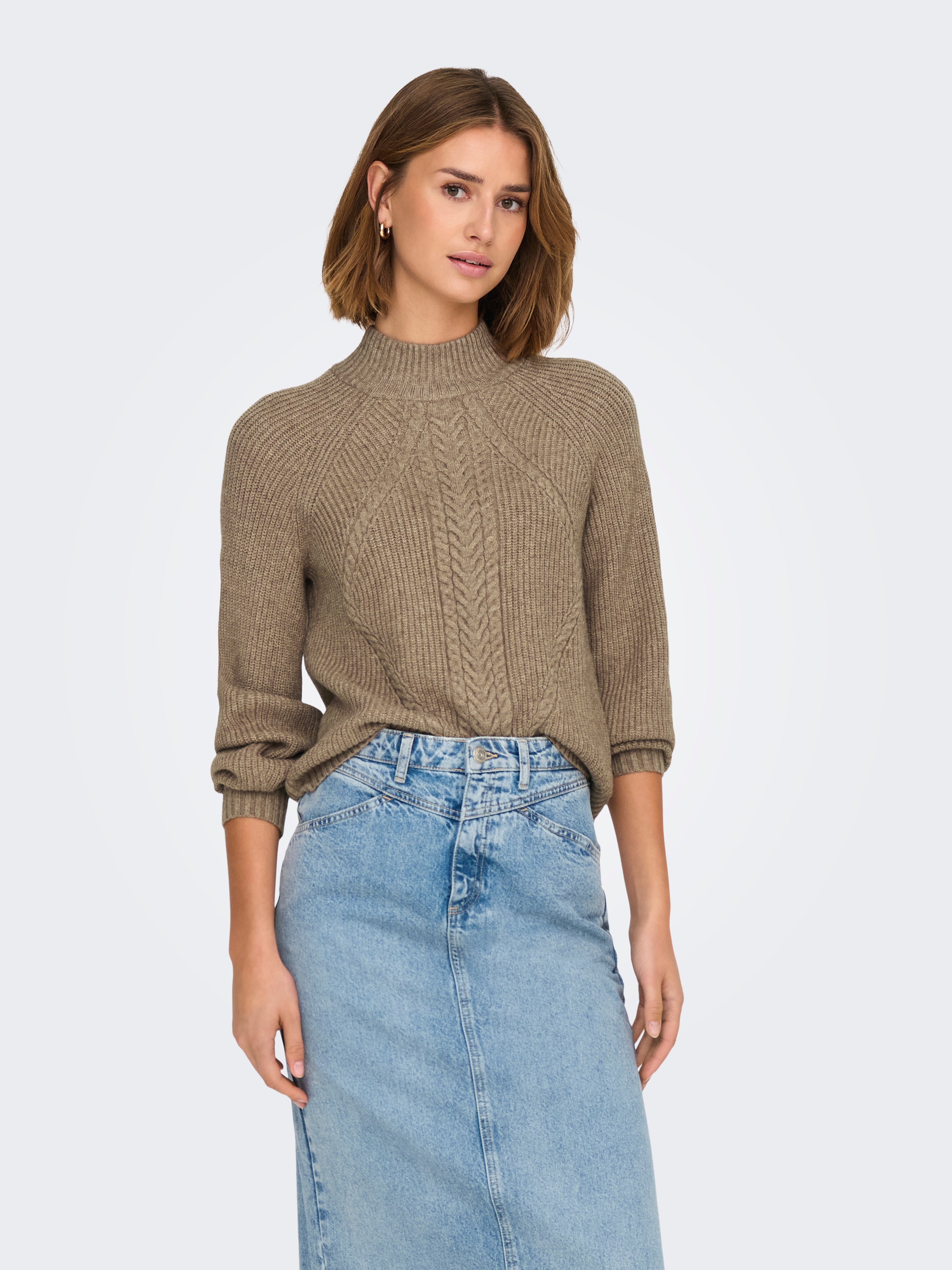 ONLKATIA Strickpullover Malt Ball