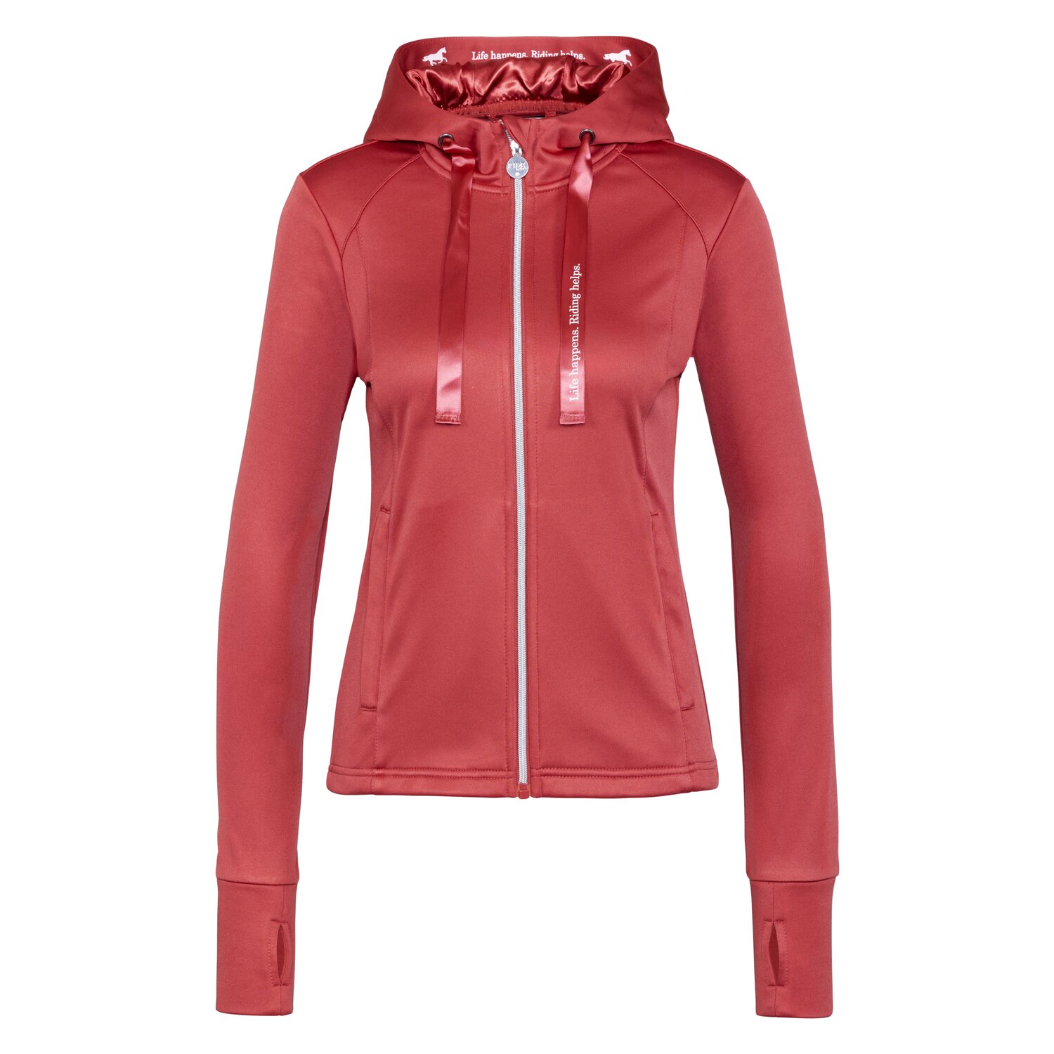 RIDE now Funktions-Fleecejacke - brick
